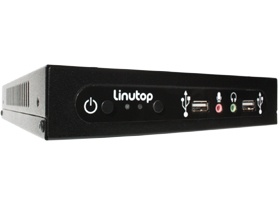 mini PC fanless Linutop 4 left side