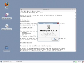 Linutop OS mini PC Linutop text editor